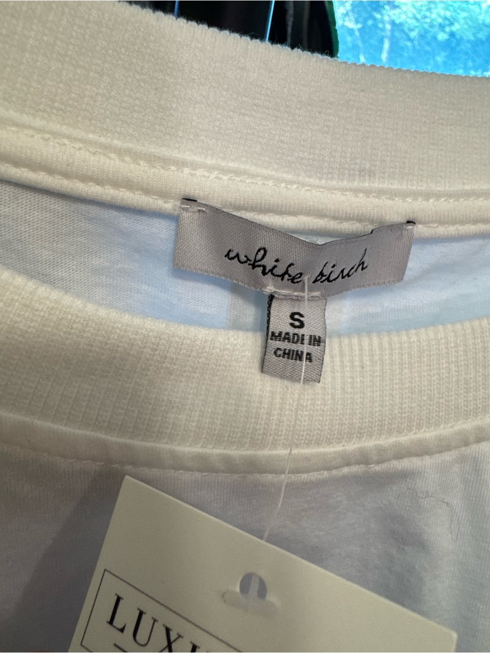 NWT White Birch White Patch Stars With Studs Knit Top - white - small - Picture 10 of 10